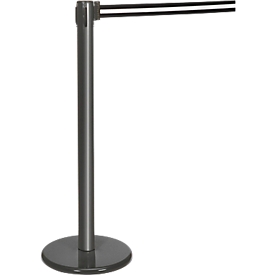 Gurtpfosten anthrazit, Gurt schwarz/weiß