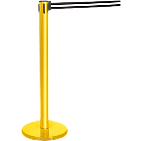 Gurtpfosten gelb, Gurt schwarz/weiß