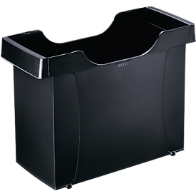 Hängemappenbox Leitz Uni-Box Plus 1908, DIN A4, für ca. 20 Hängemappen, Griffmulden, schwarz