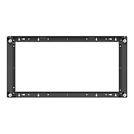 HAGOR - Montagekomponente (Wandmontage) - für Flachbildschirm - Kunststoff - Schwarz, RAL 9005 - Bildschirmgröße: 124.5 cm (49")