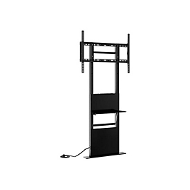 HAGOR Pro-Tower - Aufstellung - für Flachbildschirm/LCD-Display - Schwarz - Bildschirmgröße: 140-218 cm (55"-86") - Boden- oder Wandmontage
