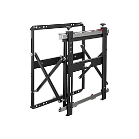 HAGOR VWH-1 Slim - Klammer - für Flachbildschirm - Schwarz - Bildschirmgröße: 107-140 cm (42"-55") - Montageschnittstelle: bis zu 600 x 400 mm
