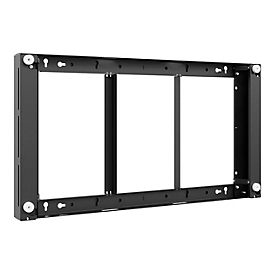 HAGOR WH - Befestigungskit (Wandmontage) - für Flachbildschirm - Schwarz, RAL 9005 - Bildschirmgröße: 116.8 cm (46") - für Samsung OH46B, OH46B-S, OH46D, OH46F