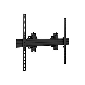 HAGOR WH Synchron - Befestigungskit (Wandmontage) - für Flachbildschirm - schwerlast - Schwarz - Bildschirmgröße: 191-279 cm (75"-110")