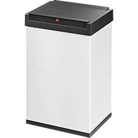 Hailo Big-Box Swing L waste collector, 35 l, rectangular, hinged lid, sheet steel, white