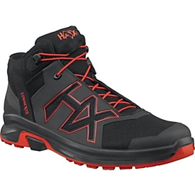 HAIX Freizeitschuh CONNEXIS Go GTX mid, GORE-TEX, Gr. 10 (45), schwarz/rot, Mikrofaser/Textil