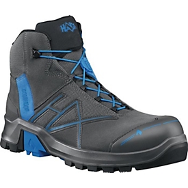 HAIX Sicherheitsstiefel Connexis® GTX mid, S3 HRO HI CI WR SRC, Größe 44, Nano-Carbon-Kappe, GORE-TEX®, grau/blau