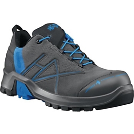 HAIX veiligheidsschoen Connexis GTX Low, S3 HRO HI CI WR SRC, maat 11 (46), suède/textiel, nano-carbon veiligheidsneus, grijs/blauw