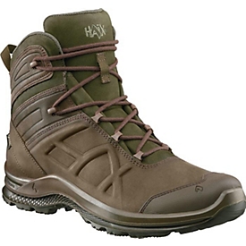 HAIX wandelschoenen BE Nature GTX Mid, nubuckleer bruin/groen, maat 9 (43), GORE-TEX, anti-slip, olie- en hittebestendig