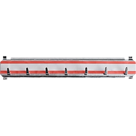 Hakenrek, voor 7 sleutels, rood