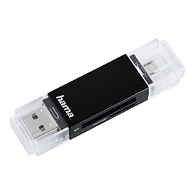 Hama "Basic" USB 2.0 OTG - Kartenleser (SD, microSD