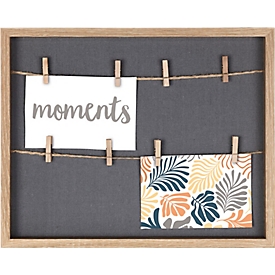 Hama Bilderrahmen Muro, für die Wandmontage, mit Schnur und Klammern, B 295 x H 365 mm, FSC®-Eichenholz, eiche