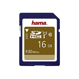 Hama - Flash-Speicherkarte - 16 GB - UHS Class 1 / Class10 - SDHC UHS-I