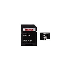 Hama - Flash-Speicherkarte (microSDHC/SD-Adapter inbegriffen) - 16 GB - Class 10 - microSDHC