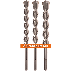 Hammerbohrer Projahn SDS-max Set, in Kunststoff-Box, 3-tlg.