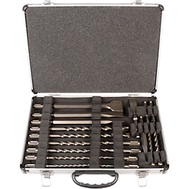 Hammerbohrer und Meißel-Set, mit SDS-plus-Aufnahme, 17-tlg.