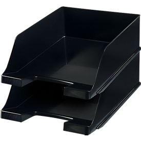 HAN Ablagekorb XXL, Kunststoff, 2 Stück, schwarz