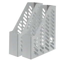 HAN magazine file, width 76 mm, plastic, 2 pieces, light grey