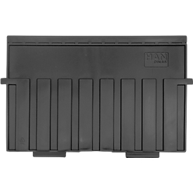 HAN steunplaat, A5 liggend, voor kaartenbakken/inzetbakken/inhangbakken, 5 stuks, zwart