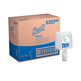 Handdesinfektionsschaum Scott® CONTROL™, bakterizid/fungizid/levurozid, farblos, 4 x 1,2 l in Vorrats-Pumpflaschen