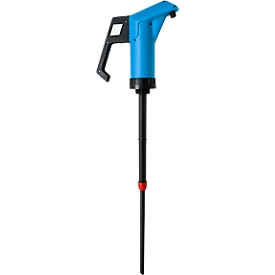 Handhebel-Pumpe, 0,3 l/Hub, NBR, blau