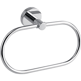 Handtuchhalter-Ring tesa Smooz, Befestigung ohne Bohren, ablösbar, chrom