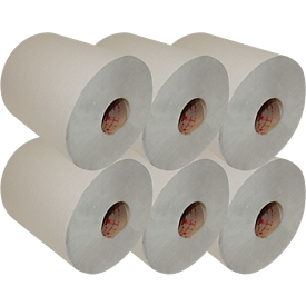 Handtuchpapier-Rolle, 1-lagig, 280 m, RC, 200 mm breit, 6 Rollen