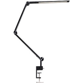 Hansa-by-styro LED-klemlamp Ray Flex, vermogen 12 W, 600 lm, 3000-5500 K, dimbaar, memoryfunctie, automatische uitschakeling, incl. afstandsbediening, zwart