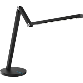Hansa-by-styro LED-werklamp, dimbaar, 3.000-6.300 K, tiptoetsbediening, zwart
