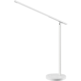 Hansa LED Lampe de table Halo, 6 watts, avec pied, fonction mémoire, 3 températures de couleur, intensité lumineuse variable, blanc