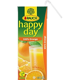 happy day Fruchtsaft, 100 % Orange, 6 x 1 l