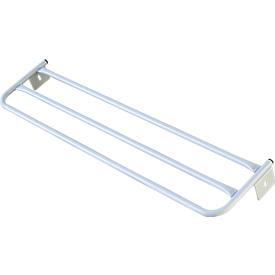 Hat rack for changing room bench, stainless steel, 1015 mm long