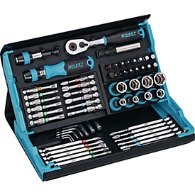 HAZET Assortiment d'embouts SmartCase 2200SC-32, 59 pièces, fente/PH/PZ/TX, système de repérage par couleur, fermeture magnétique