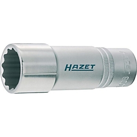 HAZET-bus 900TZ10, 1/2 inch, SW 10 mm, L 85 mm, CV-staal, verchroomd, DIN 3124/ISO 2725-1