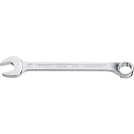 HAZET Clé mixte 603, SW 10 mm, L 137 mm, acier CV, chromée, coudée à 10°, DIN 3113 forme B