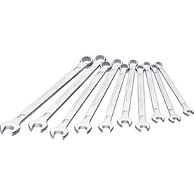 HAZET Combisleutelset 600LG/10, 10-delig, AF 10-19 mm, extra lang, CV-staal, DIN 3113 Form A
