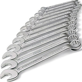 HAZET Combisleutelset 603/17N, 17-delig, AF 7-27 mm, verchroomd CV-staal, DIN 3113 Form B, ISO 3318/7738