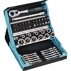HAZET doppen- en bit-assortiment, 50-delig, 6Ct./gleuf/PH/PZ/TX, kleurgecodeerd, 1/4" aandrijving, SmartCase