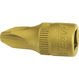 HAZET dopsleutel 8506, 1/4 inch PH 2, L 28 mm, CV-staal, TIN-gecoat, ISO 8764-1