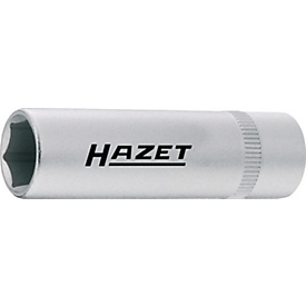 HAZET dopsleutel 850LG-10, 1/4 inch vierkantaandrijving, SW 10 mm, L 50 mm, CV-staal, verchroomd, DIN 3124/ISO 2725-1