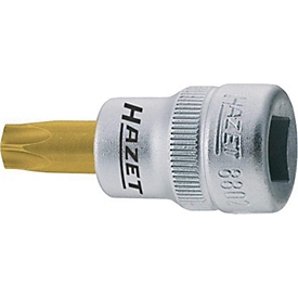 HAZET inbus 8802-T15, 3/8 inch, SW T25, lengte 43,5 mm, TIN-gecoat, speciaal staal