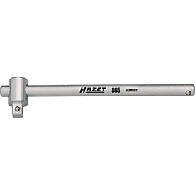 HAZET kruisgreep met schuifstuk 865, 1/4 inch, CV-staal, L 115 mm, gepolijst verchroomd, DIN 3122, ISO 3315