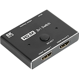 HDMI 2.1 splitter Good Connections, 2-way, directional, up to 8K, incl. USB cable, black