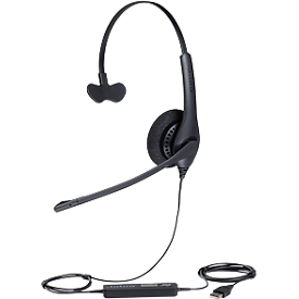 Headset Jabra BIZ 2400 USB Mono MS, for Microsoft Lync, FreeSpin™ microphone arm, noise suppression, Mono version