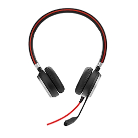 Headset Jabra Evolve 40, kabelgebunden, USB 2.0/3.0/3,5 mm Jack, passive Noise-Unterdrück., Busylight, binaural