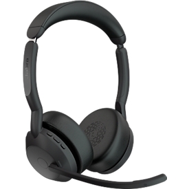 Headset Jabra Evolve2 55, Ladestation, Reichweite bis 30 m, bis 10 h, UC-optimiert, Stereo, schwarz