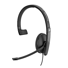 Headset Sennheiser SC 130 USB-C, monogeluid, buigzame arm, In-Line Call Control
