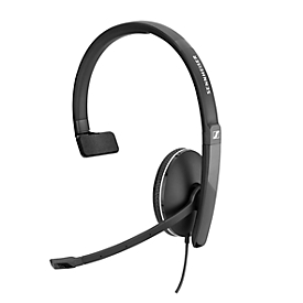 Headset Sennheiser SC 135, monogeluid, met klinkstekker, buigzame arm, voor smartphone/tablet