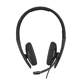 Headset Sennheiser SC 160 USB-C, stereogeluid, grote oorkussens, In-Line Call Control
