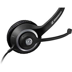 Headset Sennheiser SC 260 USB MS II, kabelaansluiting, Skype-gecertificeerd, stereogeluid, beugel instelbaar